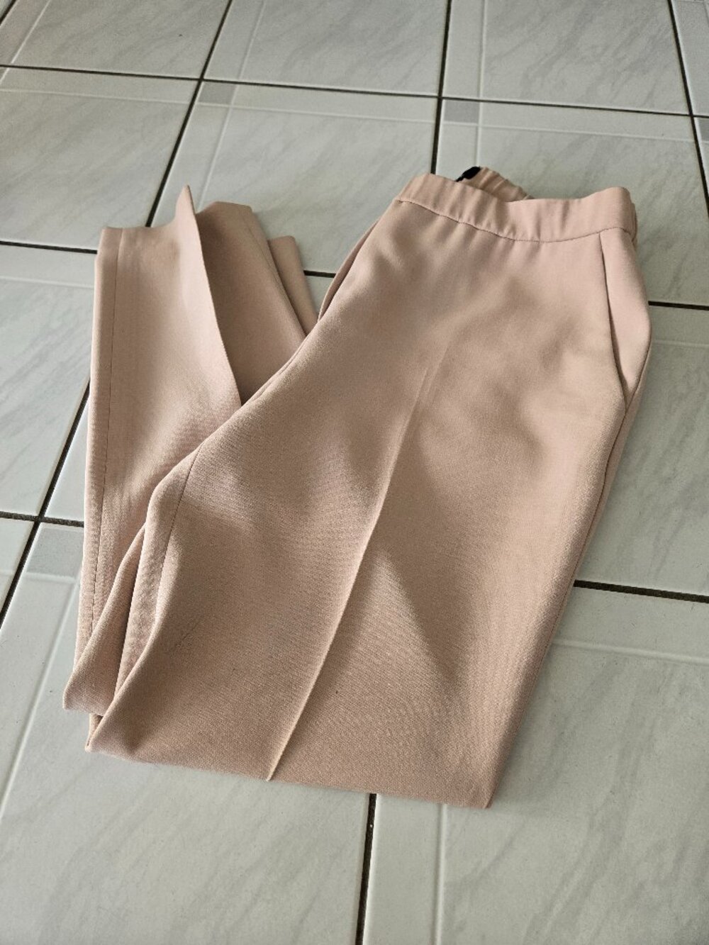 Theory Treeca Pull On Pants in Admiral Crepe Khaki 8